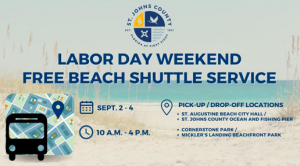 St. Johns County Labor Day Weekend Beach Shuttle 