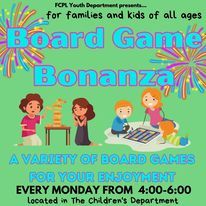 Flagler County Library Board Game Bonanza