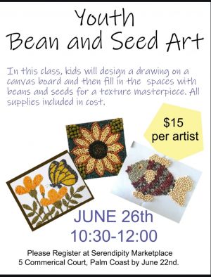 Youth Bean and Seed Art 