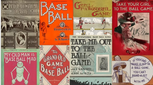 vintage baseball sheet music