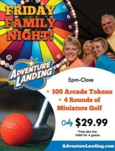 Adventure Landing Entertainment Center: Family Fun Night