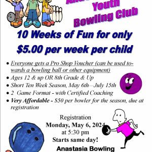 Anastasia Lanes: Youth Bowling Club Registration Night