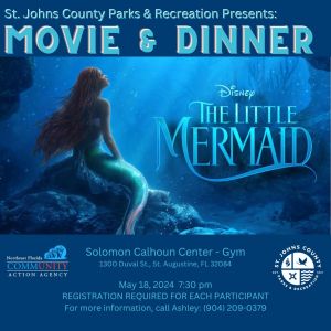St. Johns County Parks and Recreation: Movie and Dinner