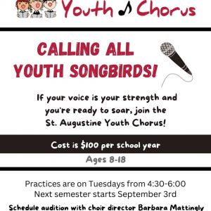 St. Augustine Youth Chorus: Youth Chorus Auditions