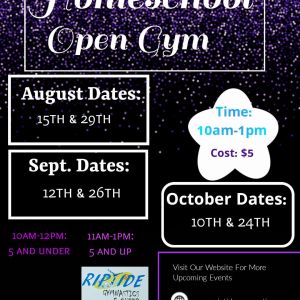 Riptode Gymnastics: Homeschool Open Gym