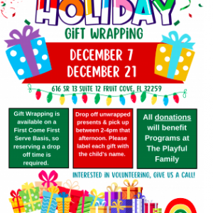 Playful Family: Annual Holiday Gift Wrapping Fundraiser