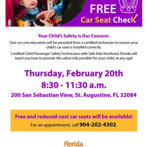 Florida Department of Health St. Johns: Free Car Seat Check