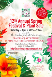 Garden Club at Palm Coast: Annual Spring Festival and Plant Sale