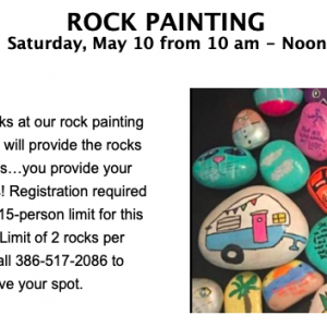 Gamble Rogers Memorial State Recreation Area at Flagler Beach: Rock Painting