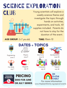 Playful Family Inc: Science Exploration Club