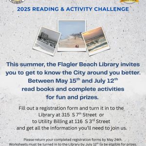 2025 Flagler Beach Library Summer City Tour Reading & Activity Challenge