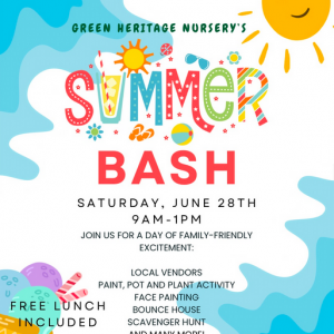Green Heritage Nursery:  Summer Bash