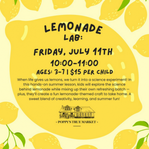 Poppys True Market: Lemonade Lab