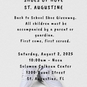 Shoes of Hope St. Augustine: Annual Back to School Shoe Giveaway
