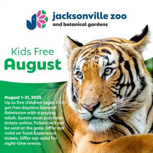 Jacksonville Zoo and Gardens: Kids Free August