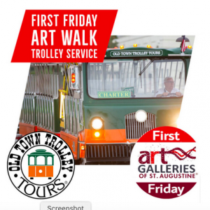 St. Augustine Art Association: First Friday Art Walk and Free Friday Shuttles