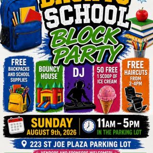 Scoops and Subs: Back to School Block Party