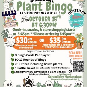 Serendipity Marketplace: Halloween Plant Bingo