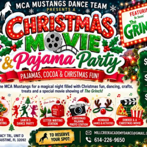 MCA Mustangs Dance Team: Christmas Movie & Pajama Party
